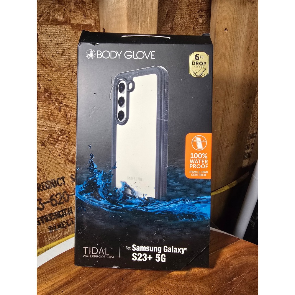 Body Glove Tidal Waterproof Case Samsung Galaxy S23+ 5G Black Clear IP68 Rugged